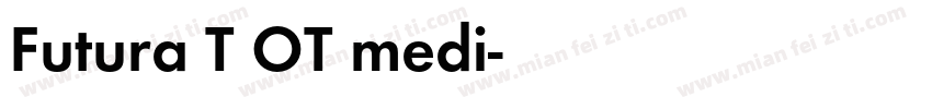 Futura T OT medi字体转换